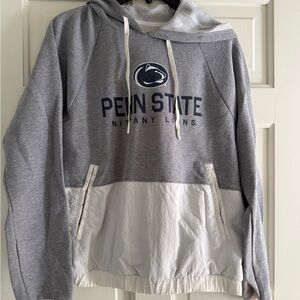 Under Armour Gray and White Penn State Hoodie